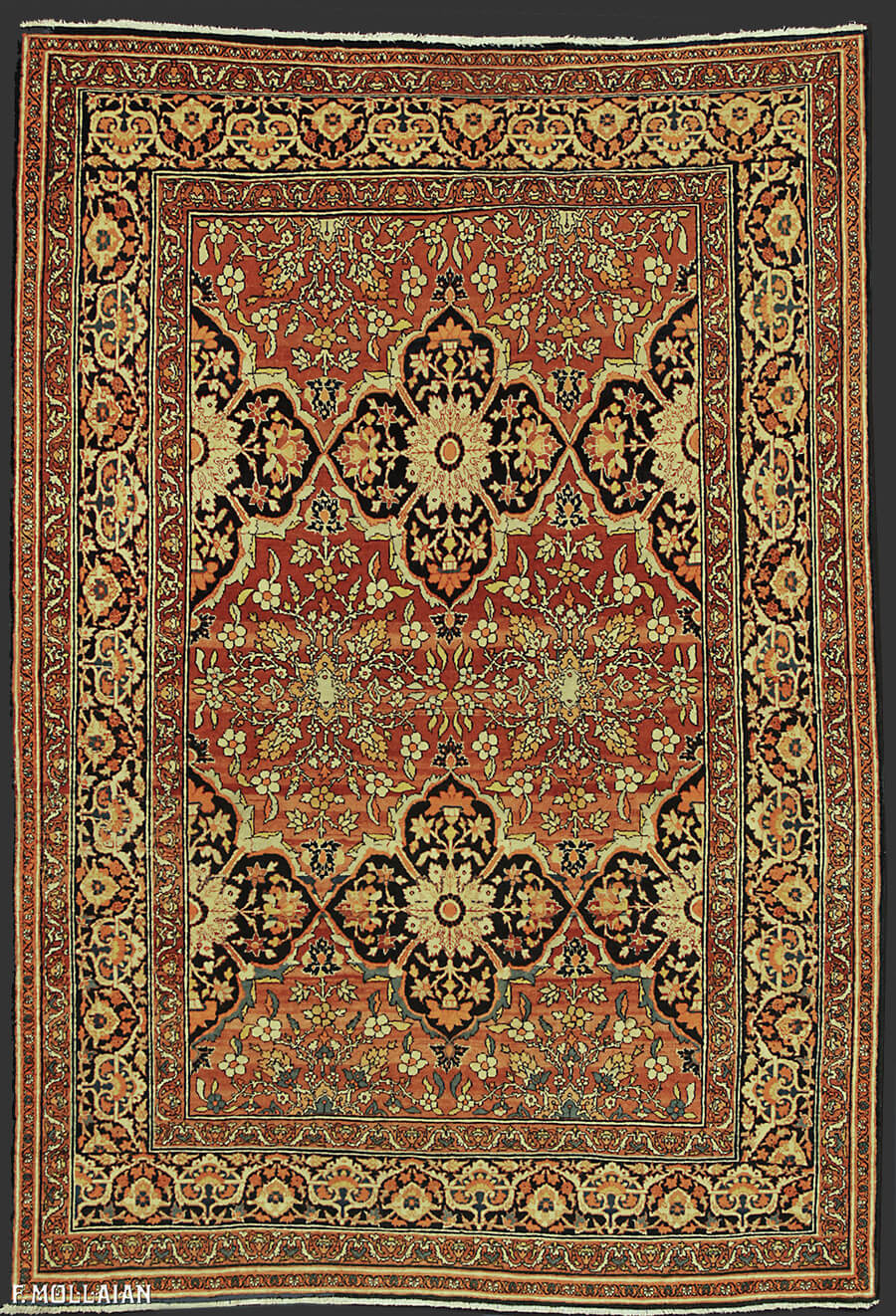Tappeto Persiano Antico Tabriz Hagi Gialili n°:28313292